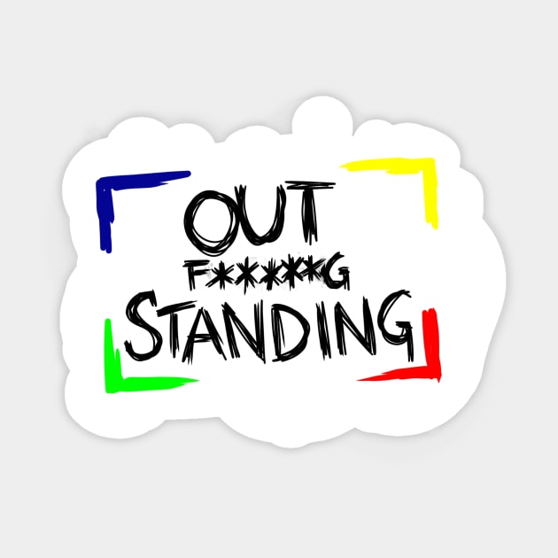 Out Asterisk Standing 1 Sticker by CelticDragoness